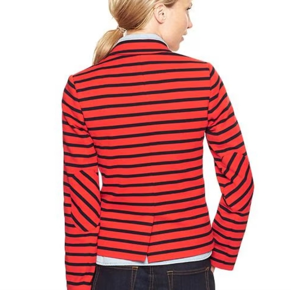 Gap Ponte Stripe Academy Blazer Size 2 - Picture 2 of 9
